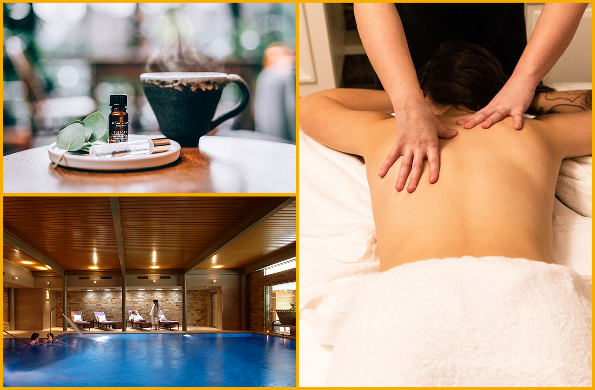 Tonic Cheltenham, Greenway Hotel Spa and a woman receiving a massage